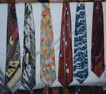 diverses cravates en twill de soie